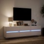 Wand-TV-Möbel mit weißem LED-Licht 180x31x45 cm von , TV-Möbel - Ref: Foro24-3307933, Preis: 147,50 €, Rabatt: %
