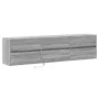TV-Wandmöbel mit LED in Sonoma-Grau 180x31x45 cm von , TV-Möbel - Ref: Foro24-3307938, Preis: 158,89 €, Rabatt: %
