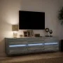 TV-Wandmöbel mit LED in Sonoma-Grau 180x31x45 cm von , TV-Möbel - Ref: Foro24-3307938, Preis: 158,89 €, Rabatt: %
