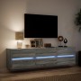 TV-Wandmöbel mit LED in Sonoma-Grau 180x31x45 cm von , TV-Möbel - Ref: Foro24-3307938, Preis: 161,38 €, Rabatt: %