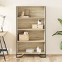 Estantería madera de ingeniería roble Sonoma 80x31x137,5 cm by , Bookcases and shelves - Ref: Foro24-848630, Price: 72,79 €, ...