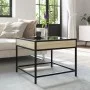 Mesa de centro con Infinity LED roble Sonoma 50x50x41 cm by , Coffee table - Ref: Foro24-847678, Price: 66,99 €, Discount: %