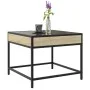 Mesa de centro con Infinity LED roble Sonoma 50x50x41 cm by , Coffee table - Ref: Foro24-847678, Price: 66,99 €, Discount: %