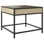 Mesa de centro con Infinity LED roble Sonoma 50x50x41 cm by , Coffee table - Ref: Foro24-847678, Price: 66,99 €, Discount: %