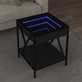 Mesita de noche con Infinity LED negra 40x40x49 cm von , Couchtisch - Ref: Foro24-847692, Preis: 68,20 €, Rabatt: %