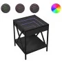 Mesita de noche con Infinity LED negra 40x40x49 cm by , Coffee table - Ref: Foro24-847692, Price: 68,20 €, Discount: %
