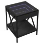 Mesita de noche con Infinity LED negra 40x40x49 cm by , Coffee table - Ref: Foro24-847692, Price: 68,20 €, Discount: %