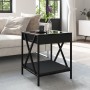 Mesita de noche con Infinity LED negra 40x40x49 cm by , Coffee table - Ref: Foro24-847692, Price: 69,31 €, Discount: %