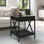 Mesita de noche con Infinity LED negra 40x40x49 cm by , Coffee table - Ref: Foro24-847692, Price: 68,20 €, Discount: %