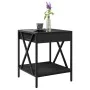 Mesita de noche con Infinity LED negra 40x40x49 cm by , Coffee table - Ref: Foro24-847692, Price: 68,20 €, Discount: %