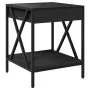 Mesita de noche con Infinity LED negra 40x40x49 cm by , Coffee table - Ref: Foro24-847692, Price: 68,20 €, Discount: %