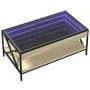 Mesa de centro con Infinity LED roble Sonoma 90x50x38 cm by , Coffee table - Ref: Foro24-847708, Price: 99,70 €, Discount: %