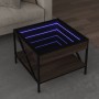 Mesa de centro con Infinity LED marrón roble 50x50x38 cm von , Couchtisch - Ref: Foro24-847701, Preis: 75,98 €, Rabatt: %