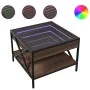 Mesa de centro con Infinity LED marrón roble 50x50x38 cm by , Coffee table - Ref: Foro24-847701, Price: 75,00 €, Discount: %