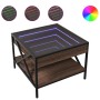Mesa de centro con Infinity LED marrón roble 50x50x38 cm von , Couchtisch - Ref: Foro24-847701, Preis: 75,98 €, Rabatt: %