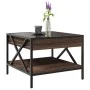 Mesa de centro con Infinity LED marrón roble 50x50x38 cm by , Coffee table - Ref: Foro24-847701, Price: 75,00 €, Discount: %