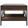 Mesa de centro con Infinity LED marrón roble 50x50x38 cm by , Coffee table - Ref: Foro24-847701, Price: 75,00 €, Discount: %