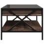 Mesa de centro con Infinity LED marrón roble 50x50x38 cm by , Coffee table - Ref: Foro24-847701, Price: 75,00 €, Discount: %