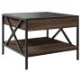 Mesa de centro con Infinity LED marrón roble 50x50x38 cm by , Coffee table - Ref: Foro24-847701, Price: 75,00 €, Discount: %