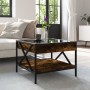 Mesa de centro con Infinity LED roble ahumado 50x50x38 cm by , Coffee table - Ref: Foro24-847699, Price: 72,06 €, Discount: %