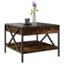 Mesa de centro con Infinity LED roble ahumado 50x50x38 cm by , Coffee table - Ref: Foro24-847699, Price: 71,34 €, Discount: %