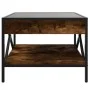 Mesa de centro con Infinity LED roble ahumado 50x50x38 cm by , Coffee table - Ref: Foro24-847699, Price: 71,34 €, Discount: %