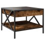 Mesa de centro con Infinity LED roble ahumado 50x50x38 cm by , Coffee table - Ref: Foro24-847699, Price: 72,06 €, Discount: %