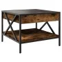 Mesa de centro con Infinity LED roble ahumado 50x50x38 cm by , Coffee table - Ref: Foro24-847699, Price: 71,34 €, Discount: %