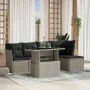 Set de sofás de jardín 6 pzas y cojines ratán sintético gris by , Garden sets - Ref: Foro24-3266552, Price: 442,05 €, Discoun...
