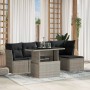 Set de sofás de jardín 6 pzas y cojines ratán sintético gris von , Gartensets - Ref: Foro24-3266552, Preis: 416,83 €, Rabatt: %