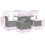 Set de sofás de jardín 6 pzas y cojines ratán sintético gris von , Gartensets - Ref: Foro24-3266552, Preis: 416,83 €, Rabatt: %