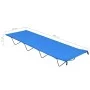 Camping beds 2 units Oxford fabric and blue steel 180x60x19 cm by vidaXL, Cots - Ref: Foro24-312483, Price: 57,73 €, Discount: %