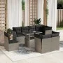 Set muebles jardín 9 pzas y cojines ratán sintético gris claro by , Garden sets - Ref: Foro24-3266732, Price: 696,26 €, Disco...