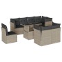 Gartenmöbel-Set 9-teilig mit Kissen aus hellem grauem Kunst-Rattan. von , Gartensets - Ref: Foro24-3266732, Preis: 707,63 €, ...