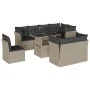 Set muebles jardín 9 pzas y cojines ratán sintético gris claro by , Garden sets - Ref: Foro24-3266732, Price: 696,26 €, Disco...