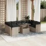 Set sofás jardín 10 pzas con cojines ratán sintético gris claro by , Garden sets - Ref: Foro24-3266822, Price: 742,63 €, Disc...