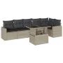 Set de sofás de jardín 7 pzas con cojines ratán PE gris claro de , Conjuntos de jardín - Ref: Foro24-3267292, Precio: 536,97 ...