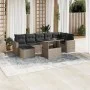 Set de sofás de jardín 8 pzas y cojines ratán sintético gris by , Garden sets - Ref: Foro24-3267432, Price: 584,66 €, Discoun...
