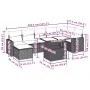 Gartensofagarnitur 8-teilig mit grauen Polstern aus synthetischem Rattan von , Gartensets - Ref: Foro24-3267432, Preis: 584,6...