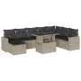 Gartenmöbel-Set 9-teilig mit Kissen aus hellem grauem Kunst-Rattan. von , Gartensets - Ref: Foro24-3267472, Preis: 650,73 €, ...