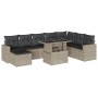 Gartenmöbel-Set 9-teilig mit Kissen aus hellem grauem Kunst-Rattan. von , Gartensets - Ref: Foro24-3267472, Preis: 637,90 €, ...