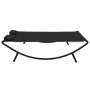 Black fabric garden lounger by vidaXL, Outdoor beds - Ref: Foro24-313529, Price: 105,45 €, Discount: %
