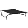Black fabric garden lounger by vidaXL, Outdoor beds - Ref: Foro24-313529, Price: 105,45 €, Discount: %