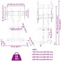 TV-Ständer mit Rädern für Bildschirme von 32-70 Zoll, Max VESA 600x400mm, 50kg. von , Monitor- und TV-Ständer - Ref: Foro24-3...