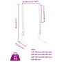 TV-Ständer mit Rädern für Bildschirme von 37-75 Zoll, Max VESA 600x400 mm, 45 kg. von , Monitor- und TV-Ständer - Ref: Foro24...