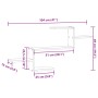 Estante de pared madera ingeniería roble artisian 104x15x49 cm by , Shelves and shelves - Ref: Foro24-853208, Price: 26,10 €,...