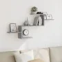 Estante de pared madera ingeniería gris hormigón 104x15x49 cm de , Estantes y estanterías - Ref: Foro24-853203, Precio: 29,10...