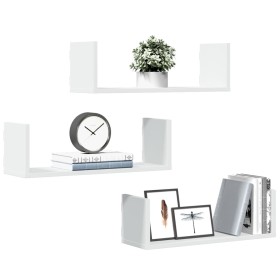 Wandregale 2 Stück weißes Ingenieurholz 58x18x18 cm von , Regale und Regale - Ref: Foro24-853281, Preis: 28,83 €, Rabatt: %