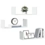 Wandregale 2 Stück weißes Ingenieurholz 58x18x18 cm von , Regale und Regale - Ref: Foro24-853281, Preis: 28,39 €, Rabatt: %