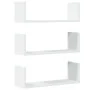 Wandregale 2 Stück weißes Ingenieurholz 58x18x18 cm von , Regale und Regale - Ref: Foro24-853281, Preis: 28,39 €, Rabatt: %